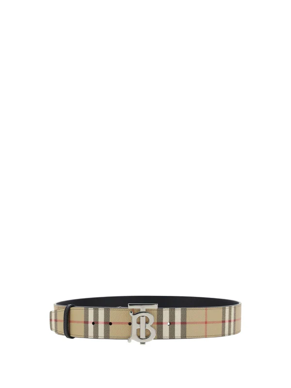 Burberry Thin Reversible Check TB Belt