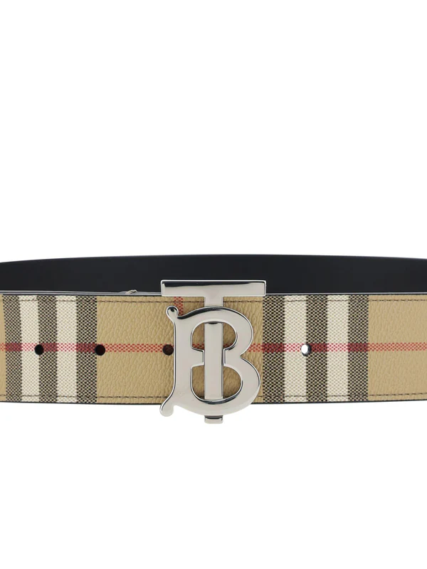 Burberry Thin Reversible Check TB Belt