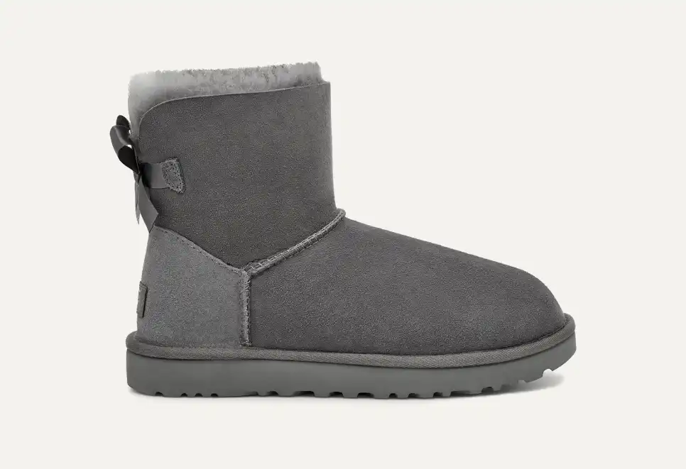 UGG Mini Bailey Bow II Boot Grey Women's