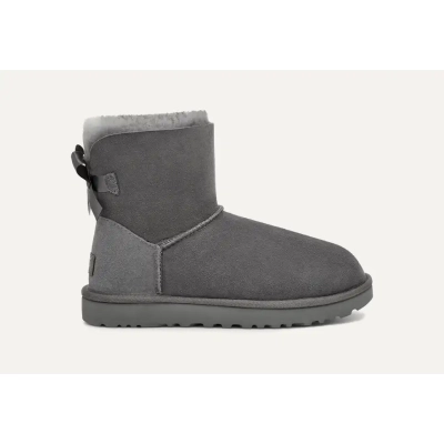UGG Mini Bailey Bow II Boot Grey Women's 02