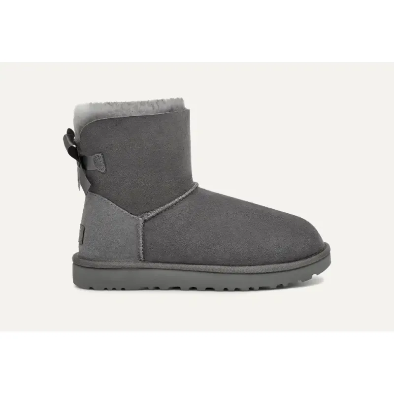 UGG Mini Bailey Bow II Boot Grey Women's