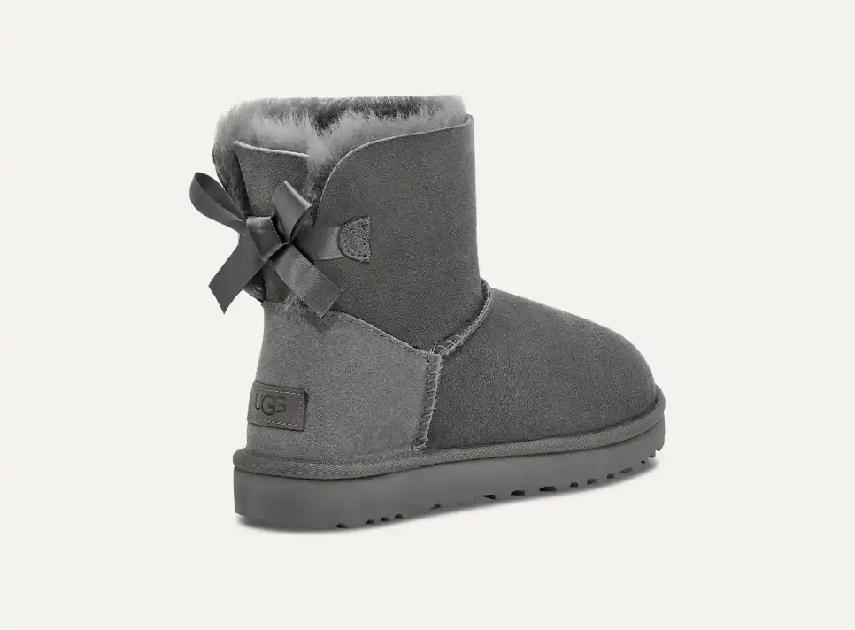 UGG Mini Bailey Bow II Boot Grey Women's