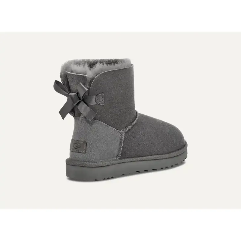 UGG Mini Bailey Bow II Boot Grey Women's