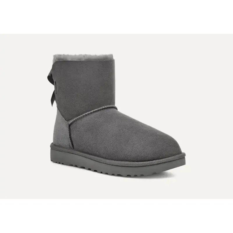 UGG Mini Bailey Bow II Boot Grey Women's