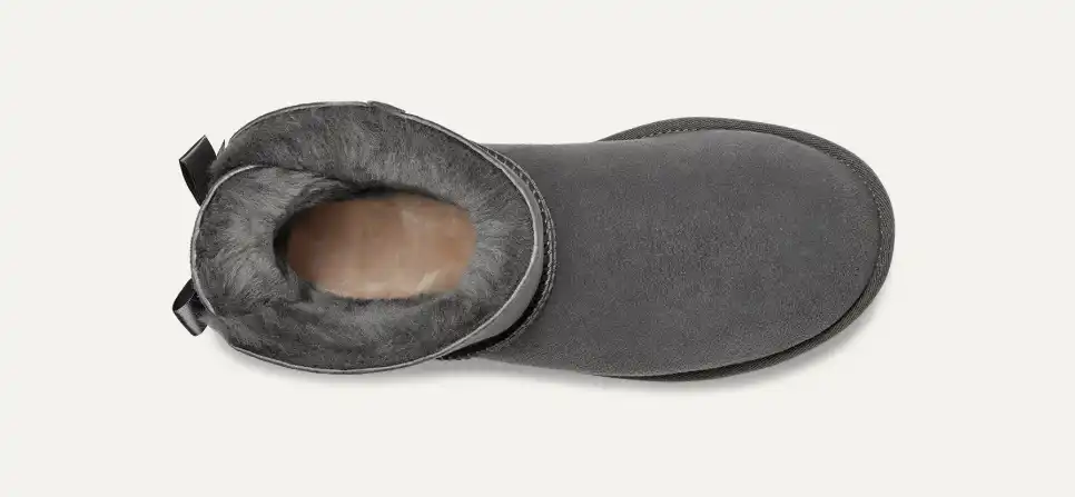 UGG Mini Bailey Bow II Boot Grey Women's