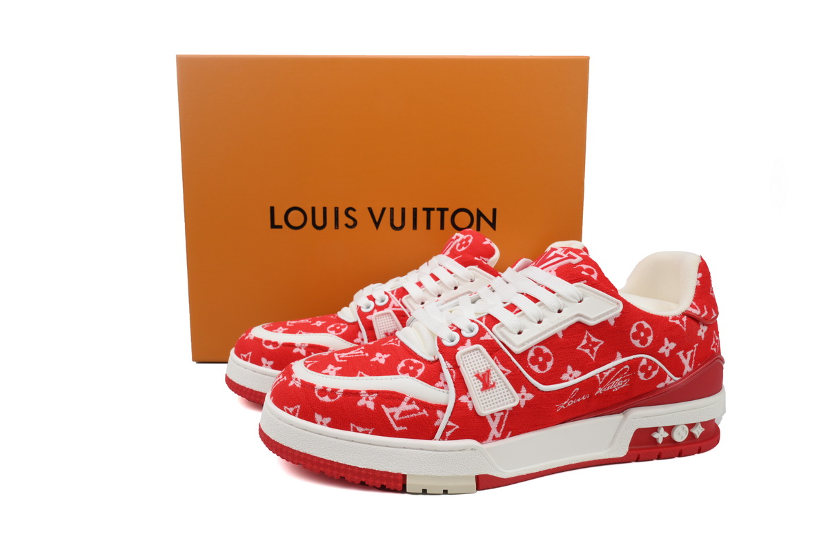 PK God Batch Louis Vuitton Louis Vuitton Trainer Red