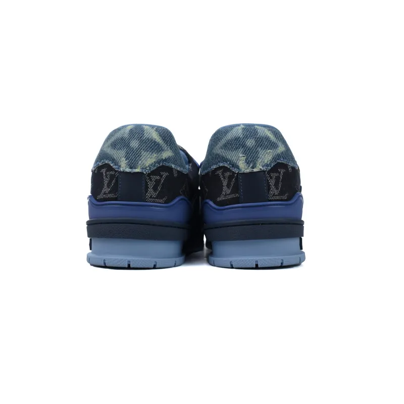 PK God Batch Louis Vuitton Louis Vuitton Trainer Navy Blue