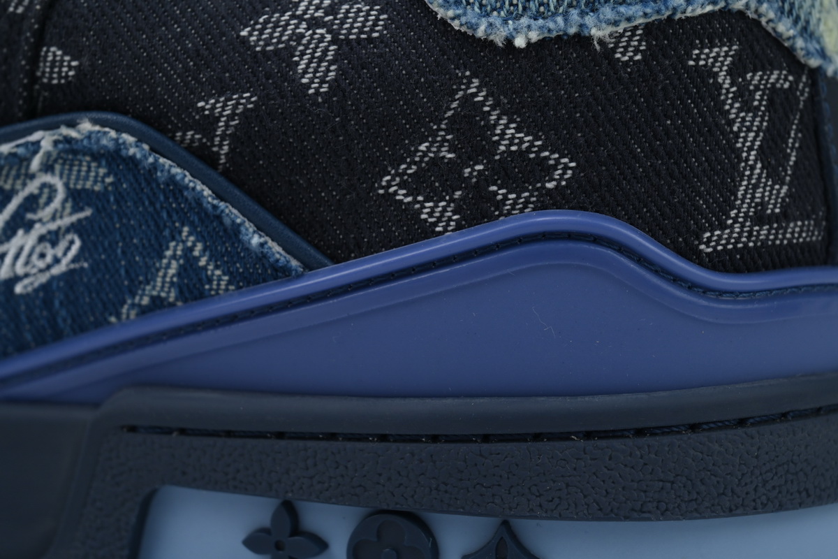 PK God Batch Louis Vuitton Louis Vuitton Trainer Navy Blue