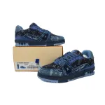 PK God Batch Louis Vuitton Louis Vuitton Trainer Navy Blue