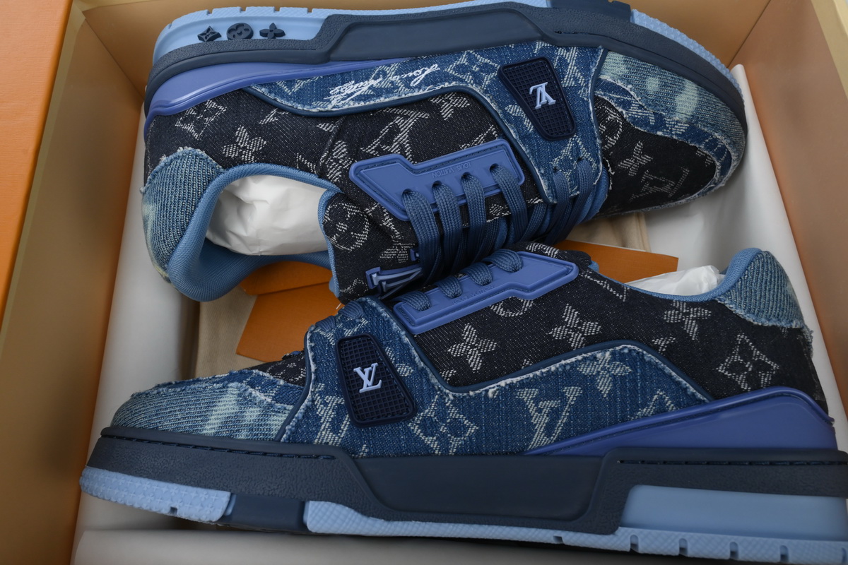 PK God Batch Louis Vuitton Louis Vuitton Trainer Navy Blue
