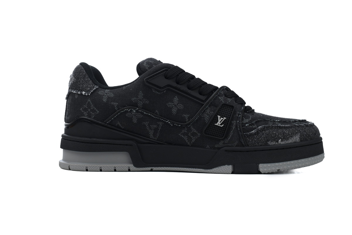 PK God Batch Louis Vuitton Trainer 'Black Monogram Denim