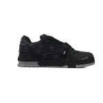 PK God Batch Louis Vuitton Trainer 'Black Monogram Denim