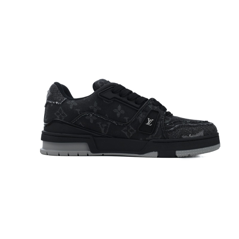 PK God Batch Louis Vuitton Trainer 'Black Monogram Denim