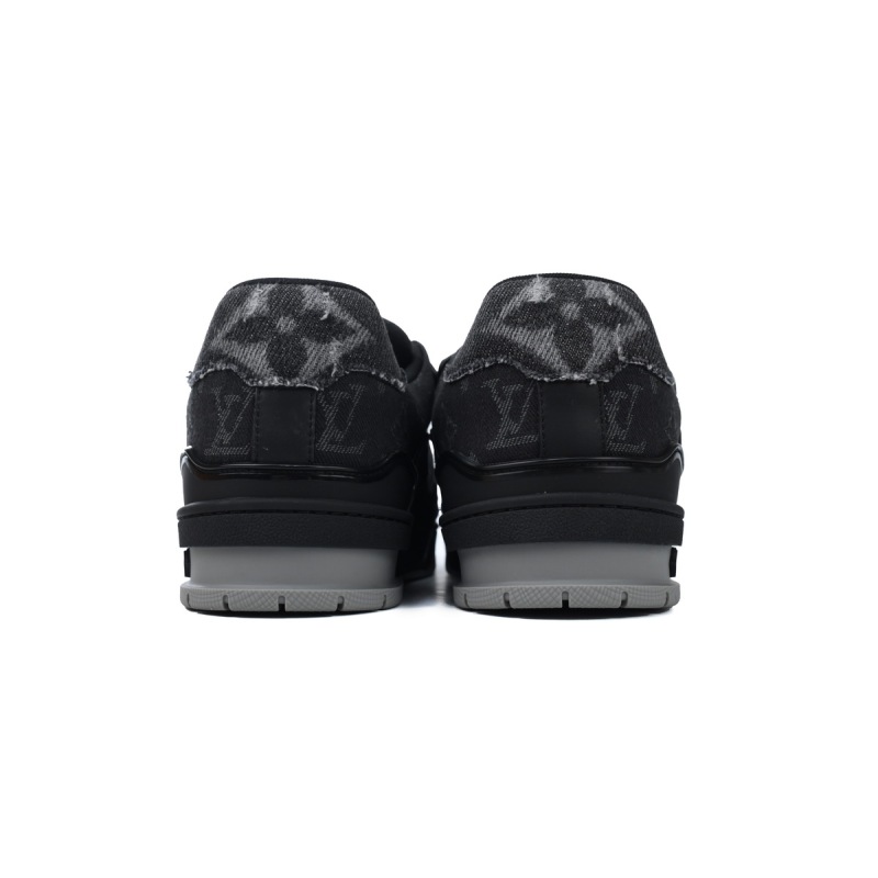 PK God Batch Louis Vuitton Trainer 'Black Monogram Denim