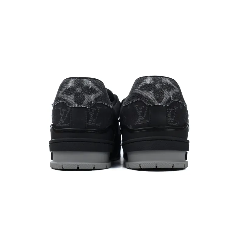 PK God Batch Louis Vuitton Trainer 'Black Monogram Denim