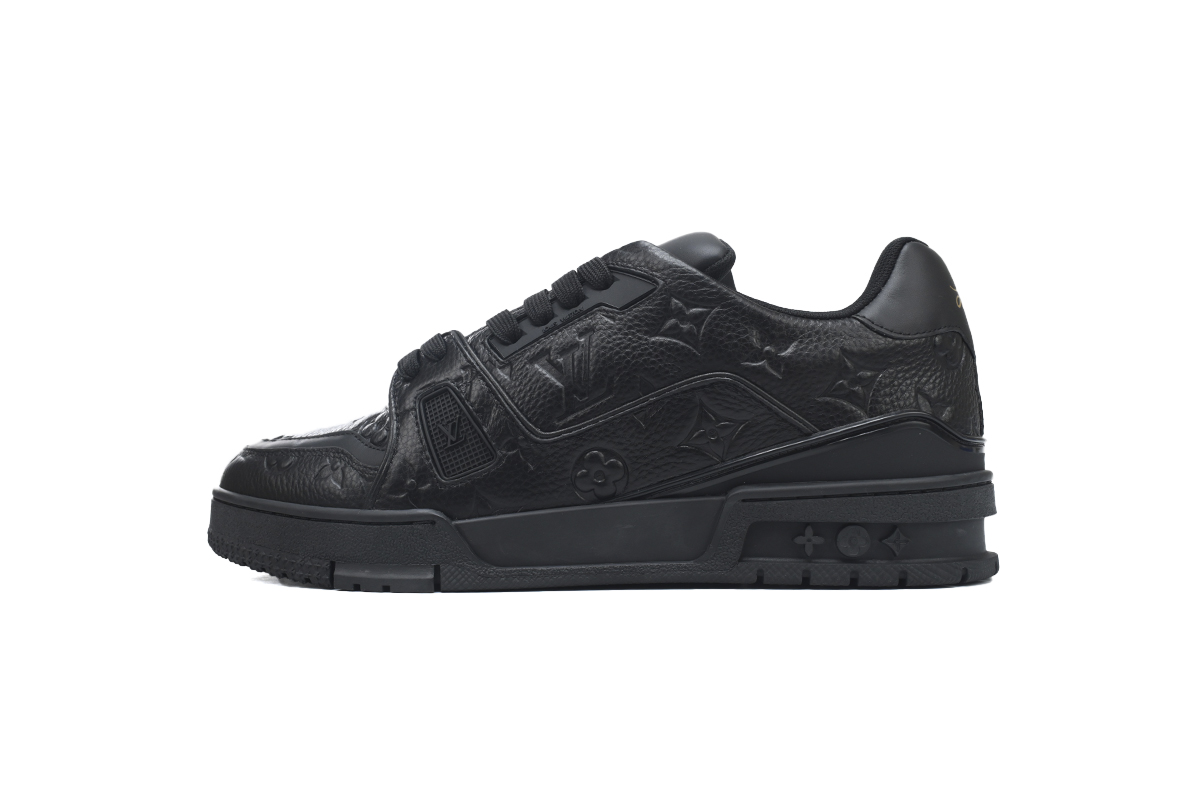PK God Batch Louis Vuitton Trainer Black 1A7WET