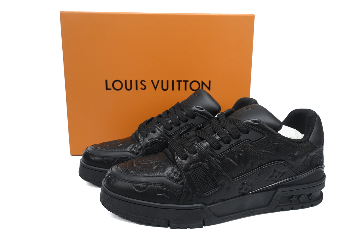 PK God Batch Louis Vuitton Trainer Black 1A7WET