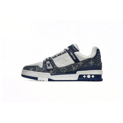 PK God Batch LOUIS VUITTON Trainer Cowboy Blue FD0291 01