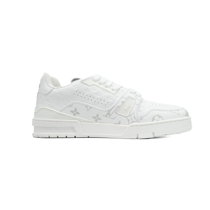 PK God Batch Louis Vuitton Trainer Sneaker All Alligator Leather White