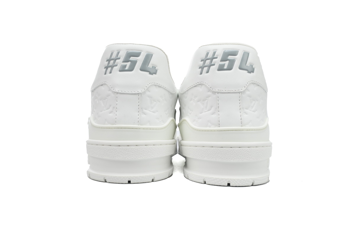 PK God Batch Louis Vuitton Trainer Sneaker All Alligator Leather White
