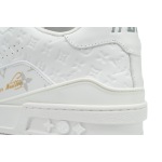 PK God Batch Louis Vuitton Trainer Sneaker All Alligator Leather White