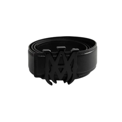Amiri 4cm MA Nappa Leather Belt Black CK PF23MAL002 001 Black 01