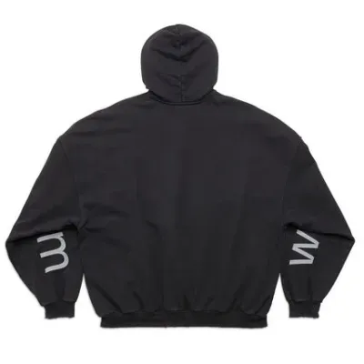 BALENCIAGA Black 'Bal.com' Hoodie 02