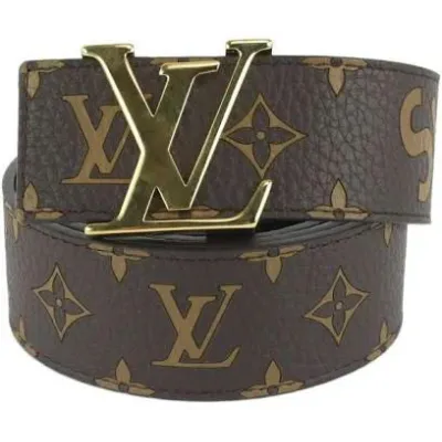 LOUIS VUITTON x Supreme LV x Supreme Brown Monogram LV Initials Belt 01