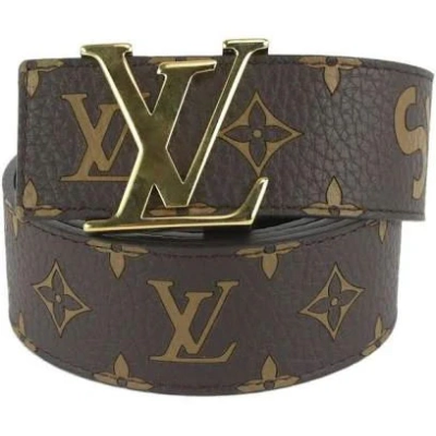 LOUIS VUITTON x Supreme LV x Supreme Brown Monogram LV Initials Belt 01