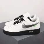 PK God Batch Louis Vuitton x Nike Air Force Low White Black Silver