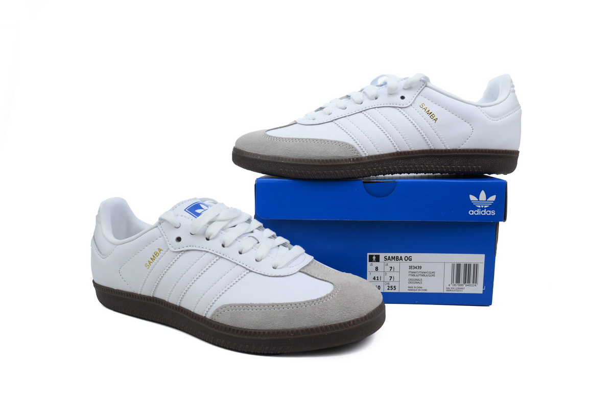 Adidas Originals Samba OG 'Double White Gum' IE3439