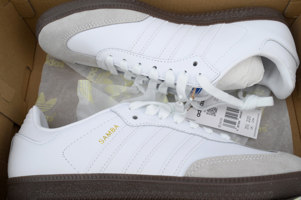 Adidas Originals Samba OG 'Double White Gum' IE3439