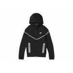 Nike Sportswear Tech Fleece Full Zip Windrunner Hoodie Black/Bemis Silver
