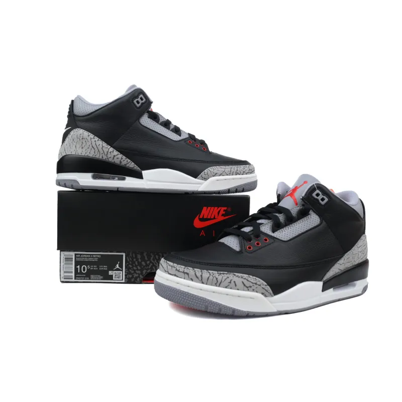 PK God Batch Air Jordan 3 Retro Black Cement DN3707-010