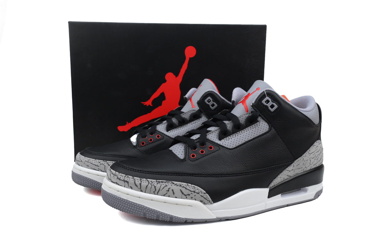 PK God Batch Air Jordan 3 Retro Black Cement DN3707-010