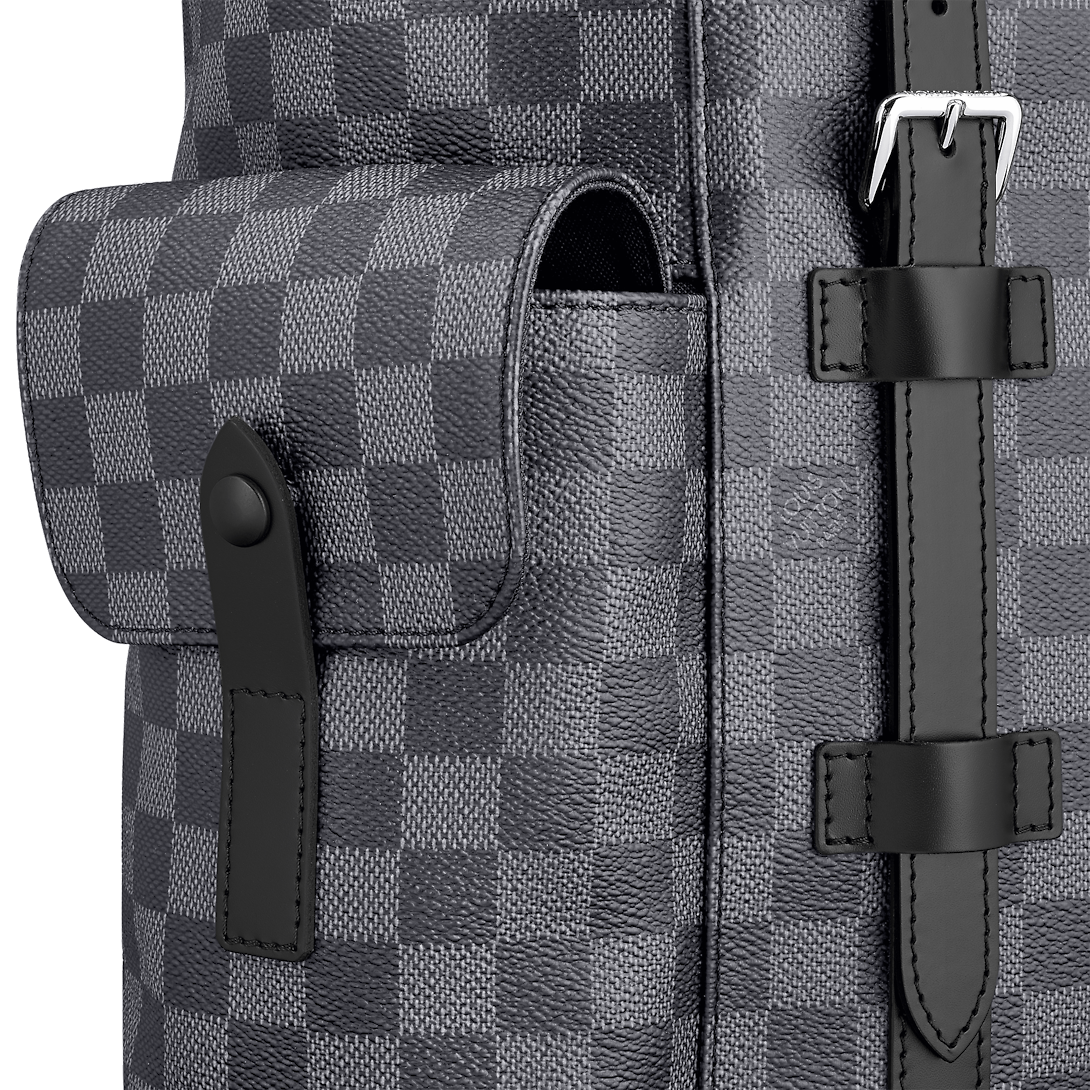 Louis Vuitton Christopher MM Damier Graphite Canvas