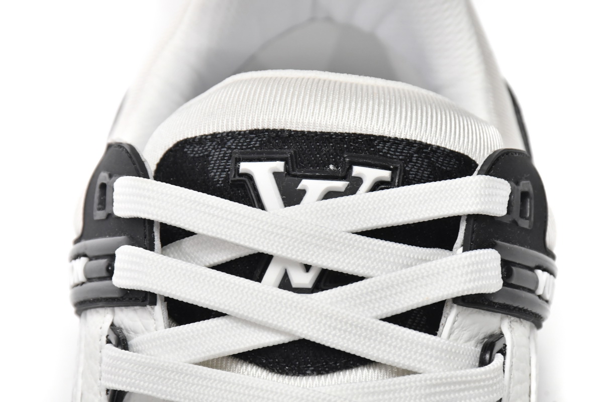 PK God Batch LOUIS VUITTON Trainer Black And White Cloth Cover VL1202