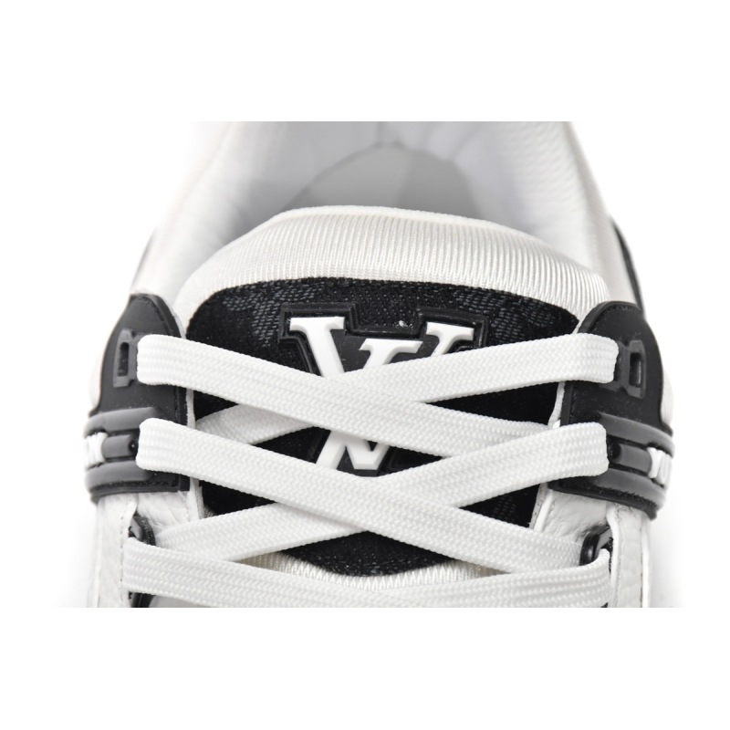 PK God Batch LOUIS VUITTON Trainer Black And White Cloth Cover VL1202 