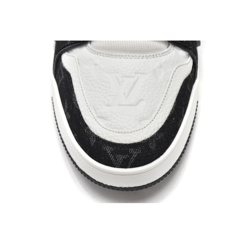 PK God Batch LOUIS VUITTON Trainer Black And White Cloth Cover VL1202 