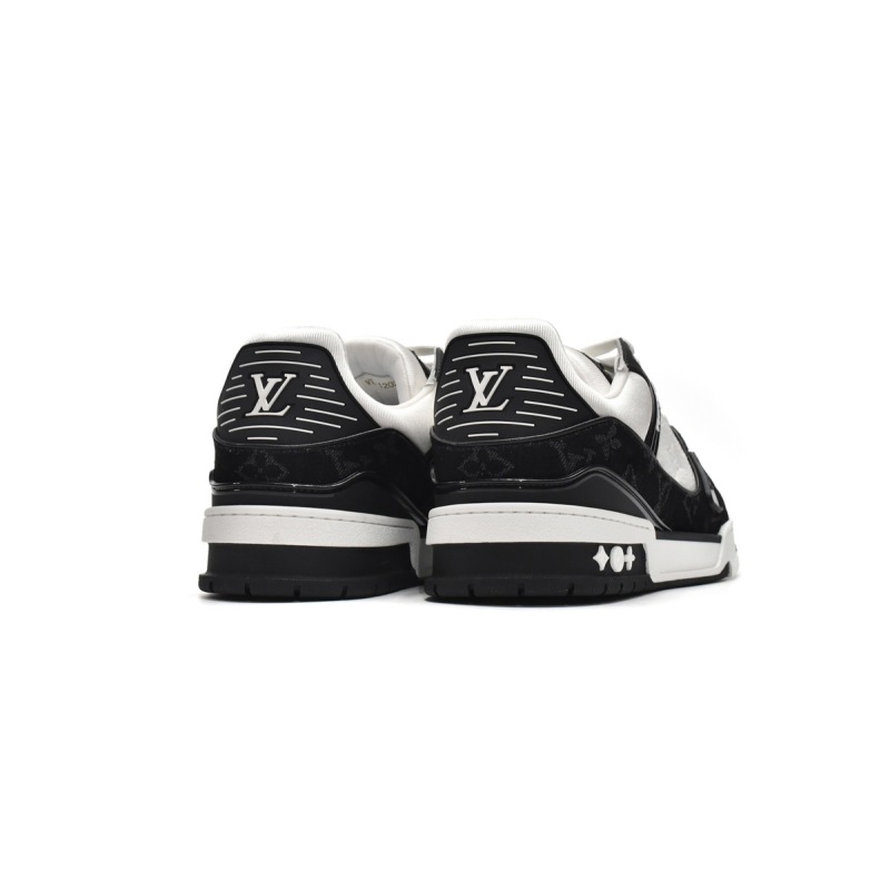 PK God Batch LOUIS VUITTON Trainer Black And White Cloth Cover VL1202 