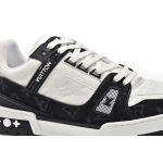PK God Batch LOUIS VUITTON Trainer Black And White Cloth Cover VL1202 