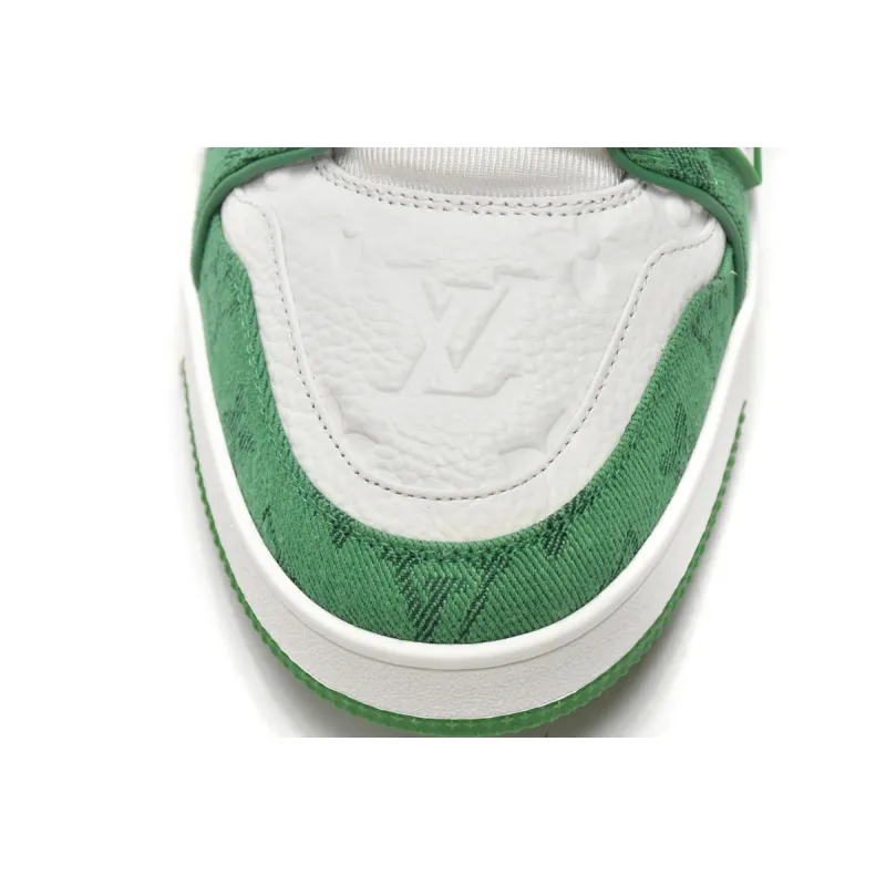 PK God Batch LOUIS VUITTON Trainer Green Cloth Surface VL1201
