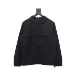 Burberry Fake chest pocket embroidered war horse plus cotton hooded jacket