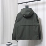 Burberry chest pocket embroidered warhorse plus cotton hooded jacket