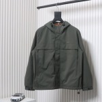 Burberry chest pocket embroidered warhorse plus cotton hooded jacket