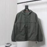 Burberry chest pocket embroidered warhorse plus cotton hooded jacket