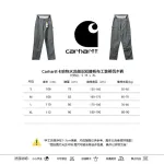 Carhartt washed distressed knee-length canvas overalls lumberjack pants