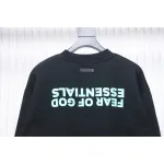 Fear of God FOG 24FW Small inverted letter round neck black sweatshirt
