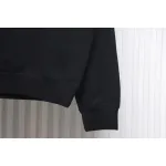 Fear of God FOG 24FW Small inverted letter round neck black sweatshirt