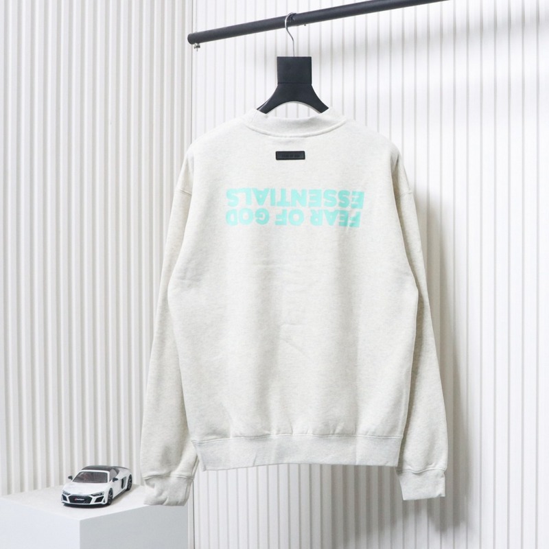 Fear of God FOG 24FW Small Inverted Letters Crewneck Grey Sweatshirt